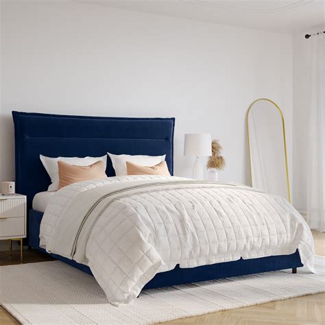 blue velvet beds|navy blue velvet bed.